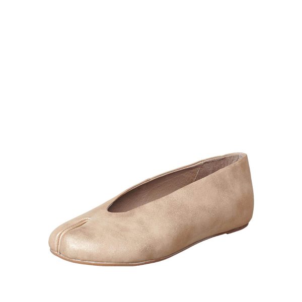 Gold Stylish Hi-V Ballet Shoe for women