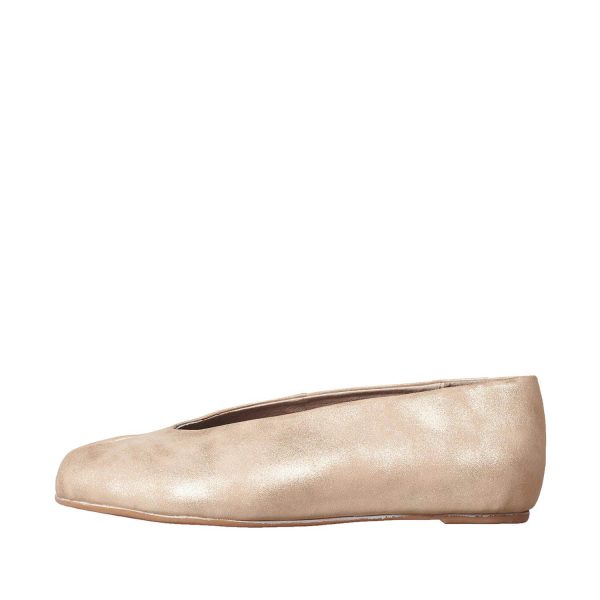 Gold Stylish Hi-V Ballet Shoe
