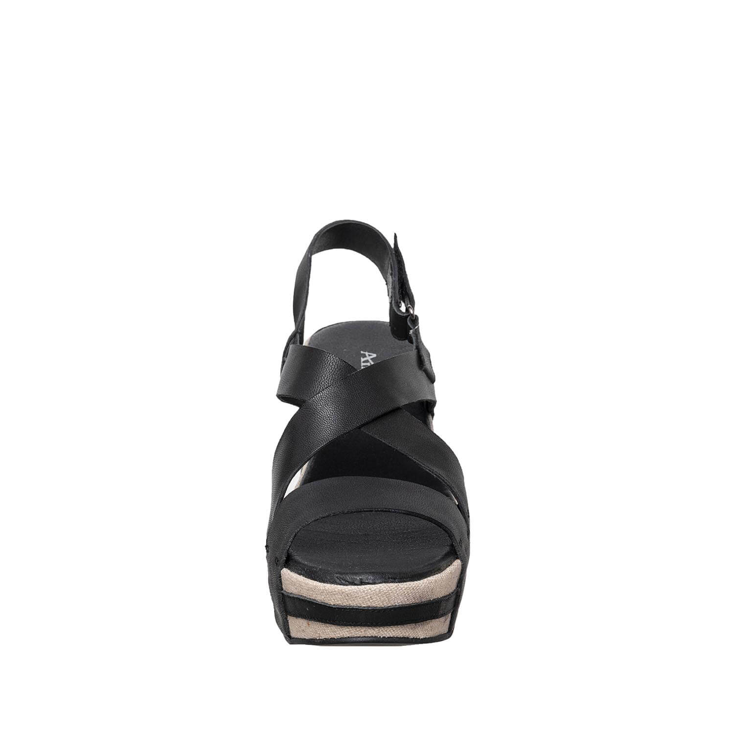 819 Crossed Classics Sandals Black