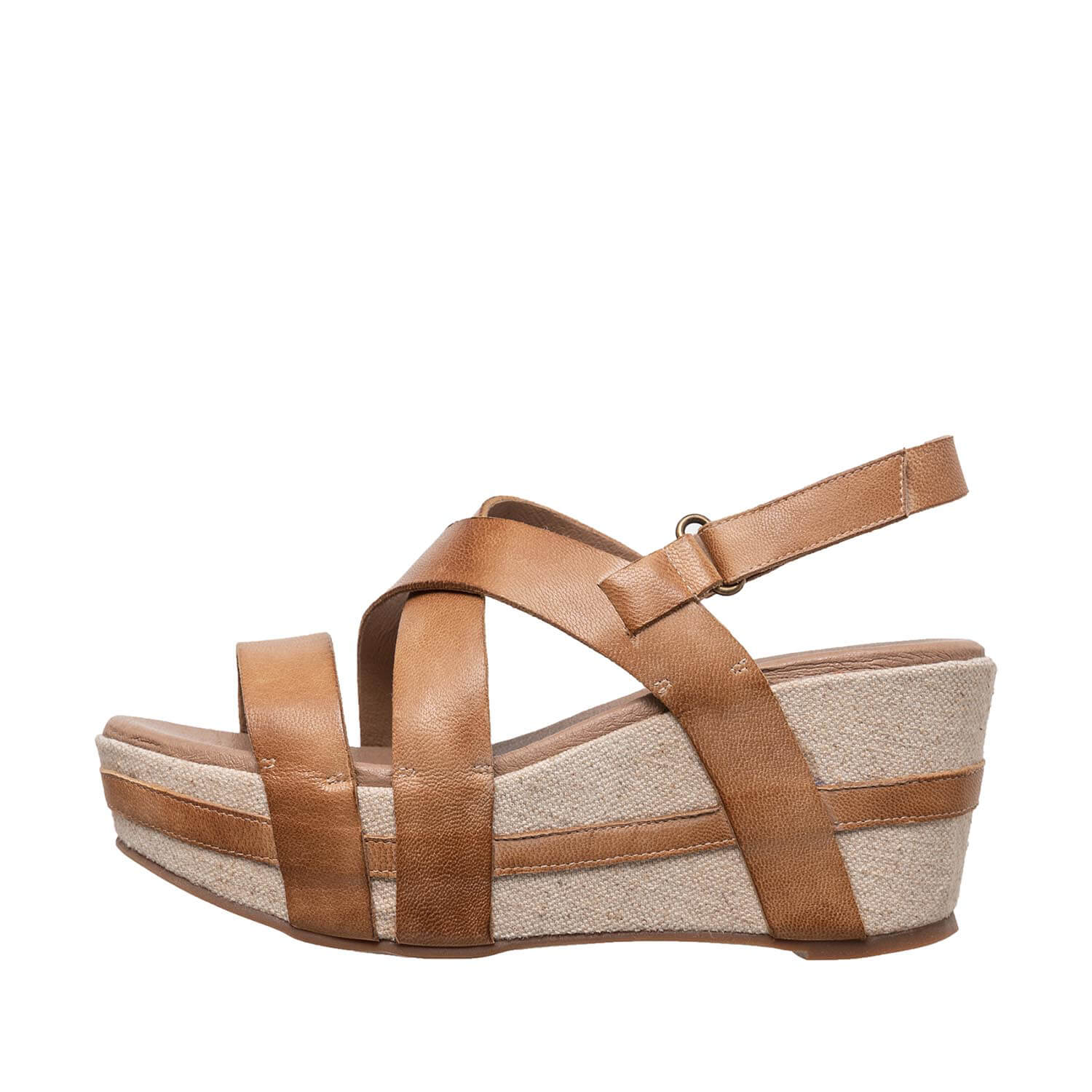 819 Crossed Classics Sandals Taupe