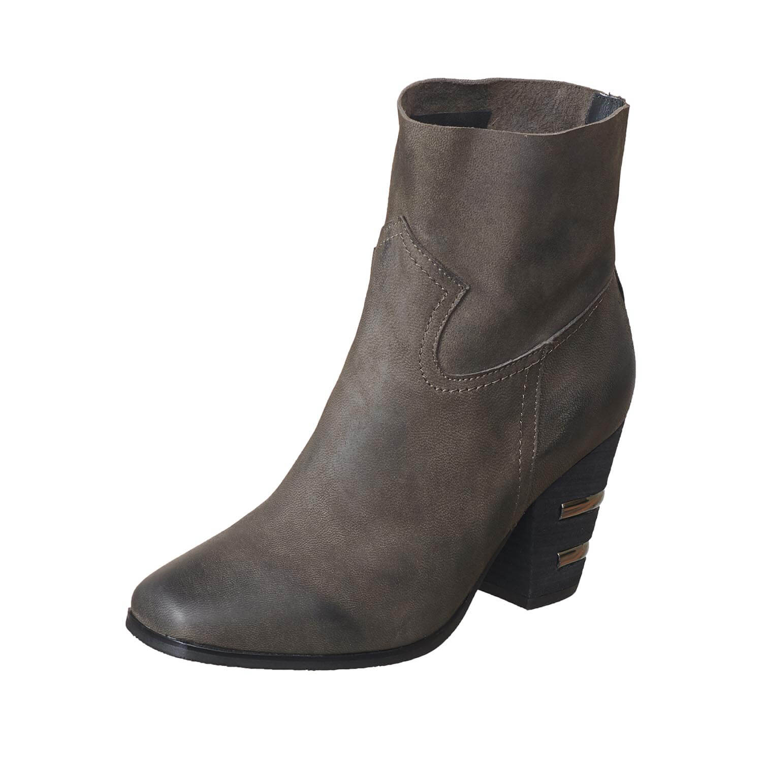 924 Inset Heel & Stitched Bootie 924 Inset Heel & Stitched Bootie