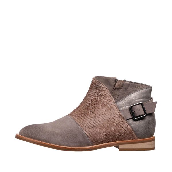 Comfortable Leather Ankle Boots - K15 Laran - Grey