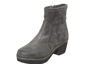 N24 Minna Suede Fall Booties for Women - Grey