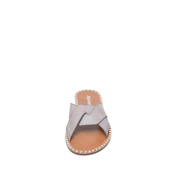 Grey S45 Femi Comfortable Flat Sandals