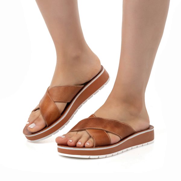 Brown Black S48 Finola Comfortable Summer Flat Sandals