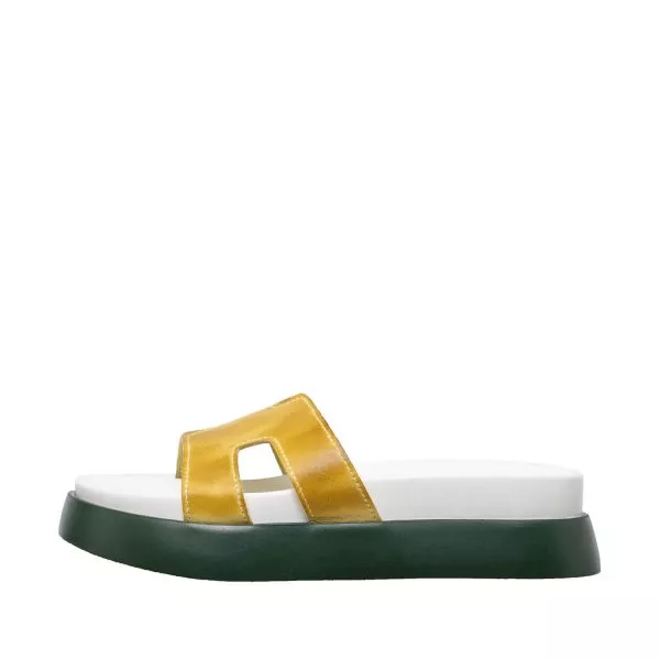 Women's Flat Sandals S50 Savvy in Mustard Colour