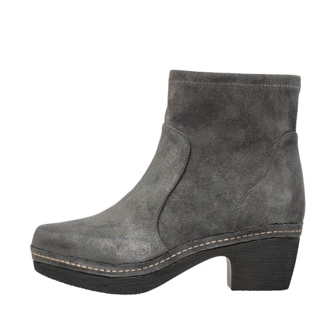 Women's Taupe Suede Booties