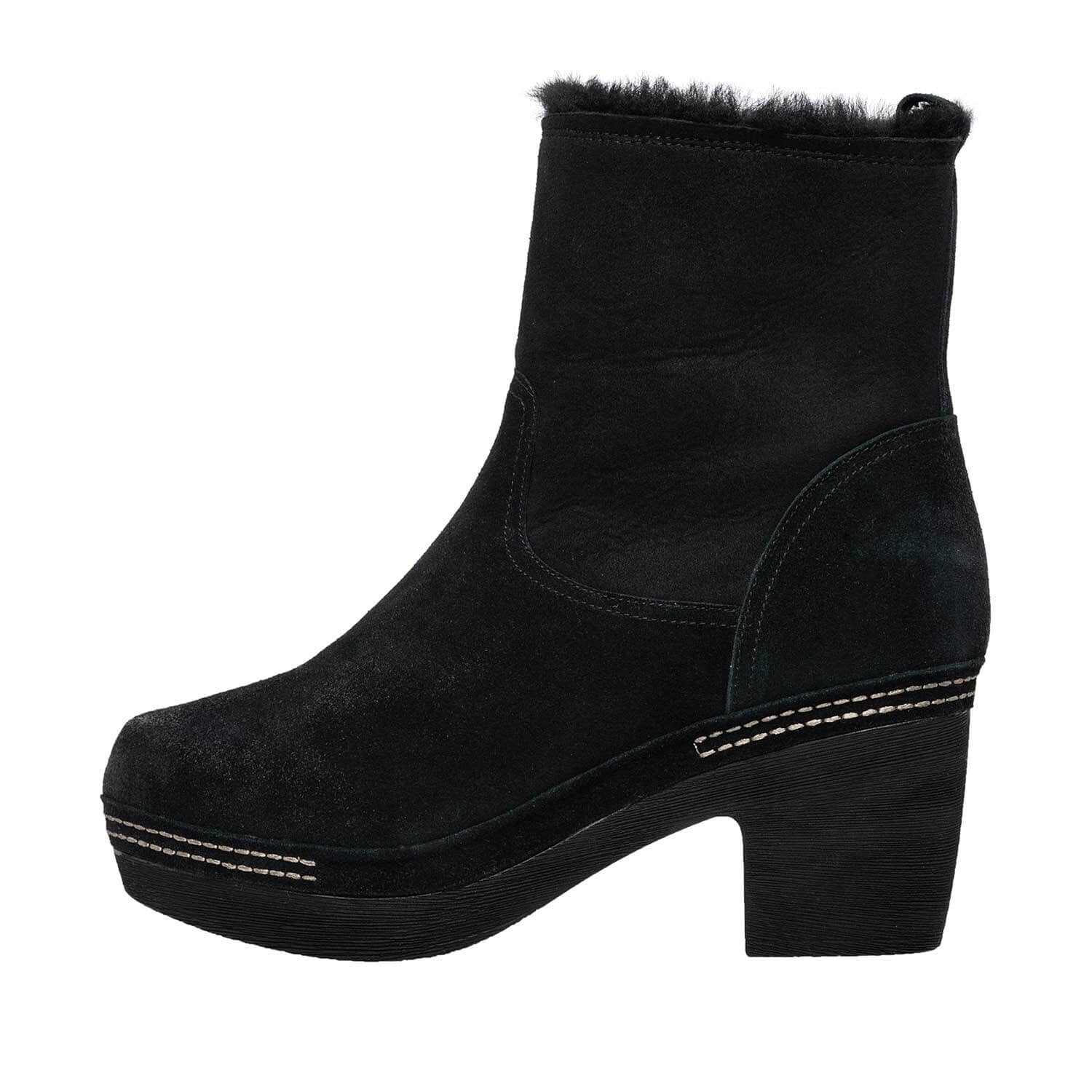 Women's suede wedge boot