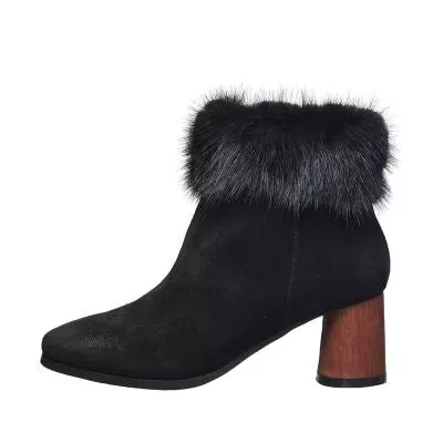 black booties with platform