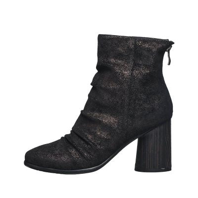 black suede ankle boots