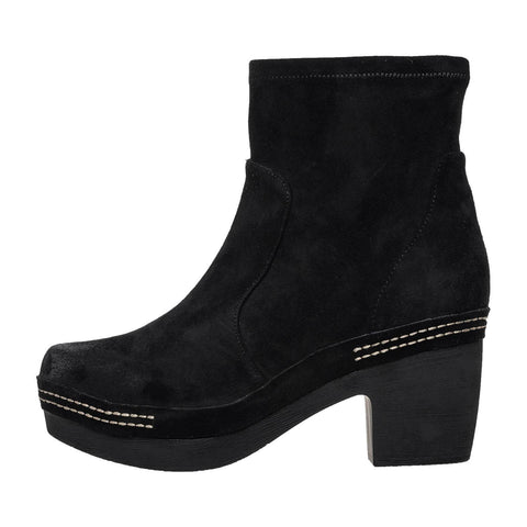 Latest Designs of Suede Clog Boots for Women black suede clog boots