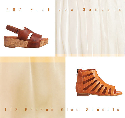 Styling bright sandals with neutral looks blog post 19.6 2