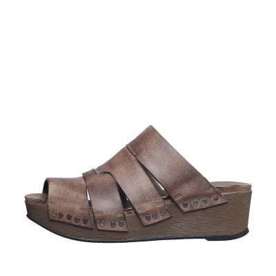 brown summer wedges