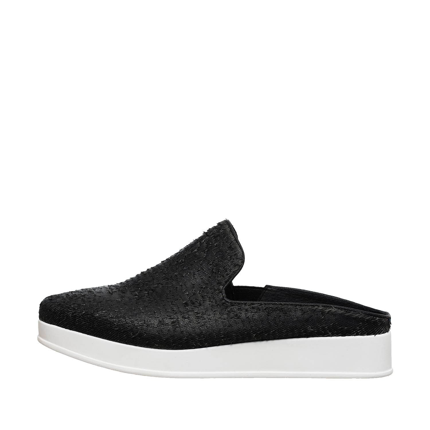 flat black mule shoes