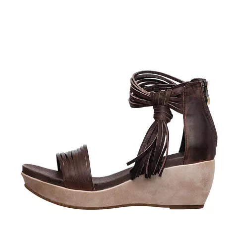 ladies wide wedge sandals