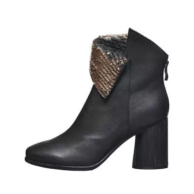 platform black booties 