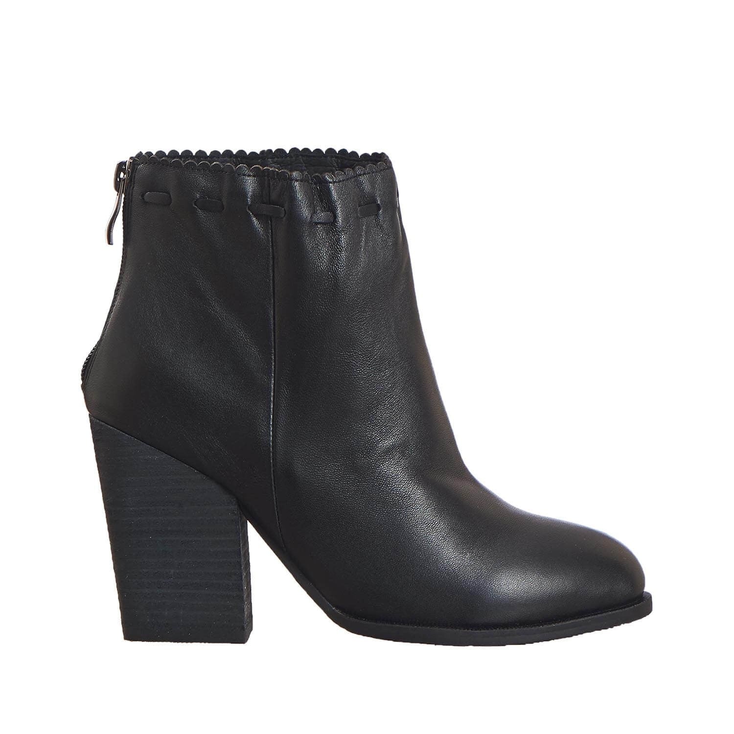 platform heel booties