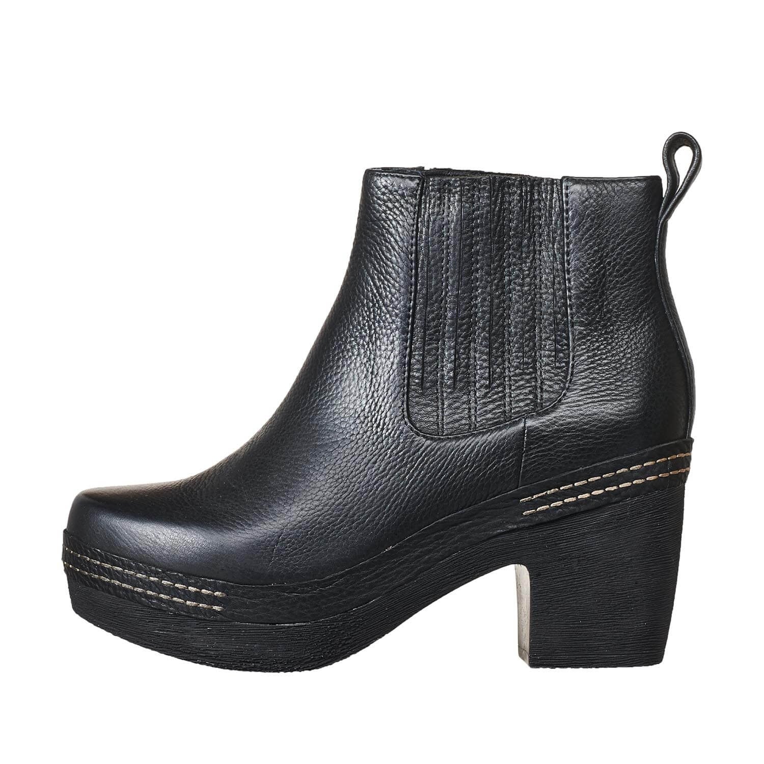 platform high heel booties