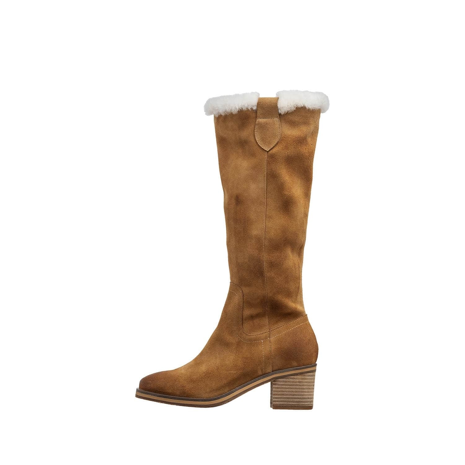 women's brown long boots