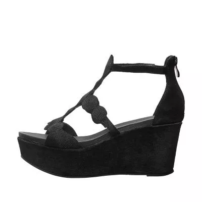 womens cutout wedge sandals