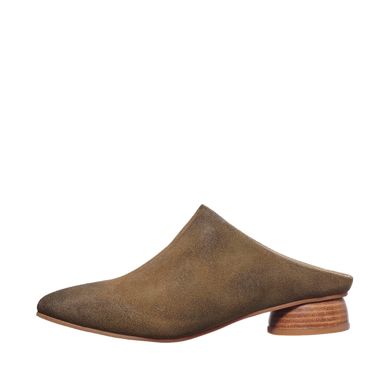 women's leather mule shoes