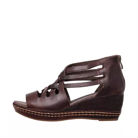 Women's leather sandals for walking