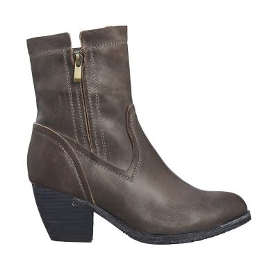 womens mid calf brown boots