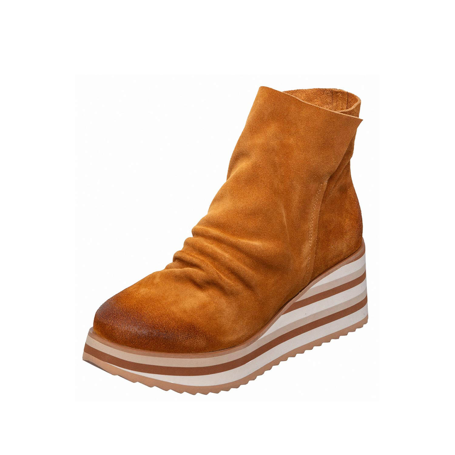 suede slouchy ankle boots platform wedge striped by ayalla suede slouchy ankle boots platform wedge striped by ayalla