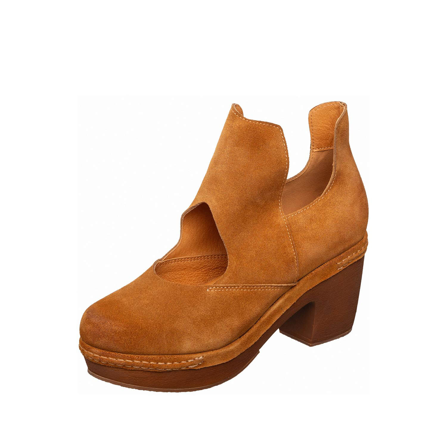 suede cutout ankle boots platform block heel by ayalla suede cutout ankle boots platform block heel by ayalla