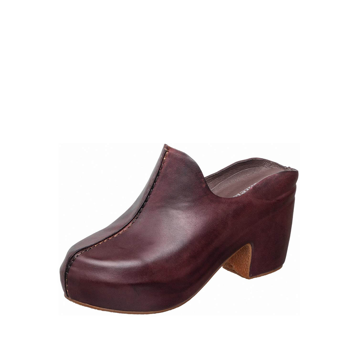 leather platform clogs block heel slip on by ayalla leather platform clogs block heel slip on by ayalla