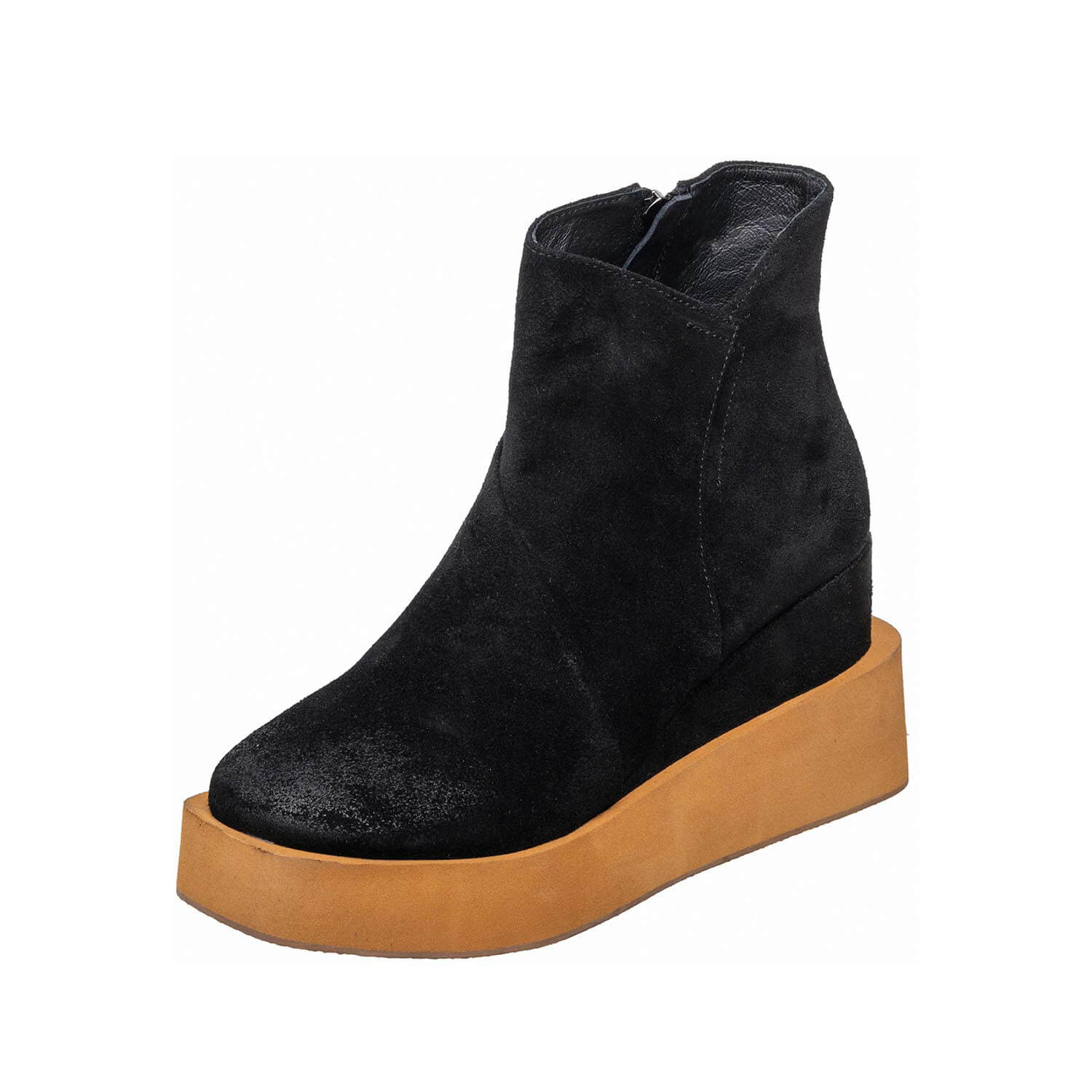 suede platform ankle boots side zip by ayalla suede platform ankle boots side zip by ayalla